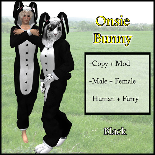 DSD Onsie Bunny - Black