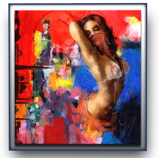 22 Belly Dancer on Canvas