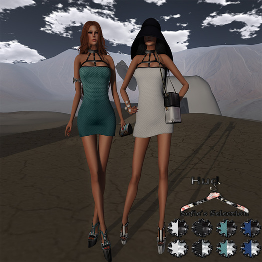 <S> Mesh Strap Short Dress B-S With Hud