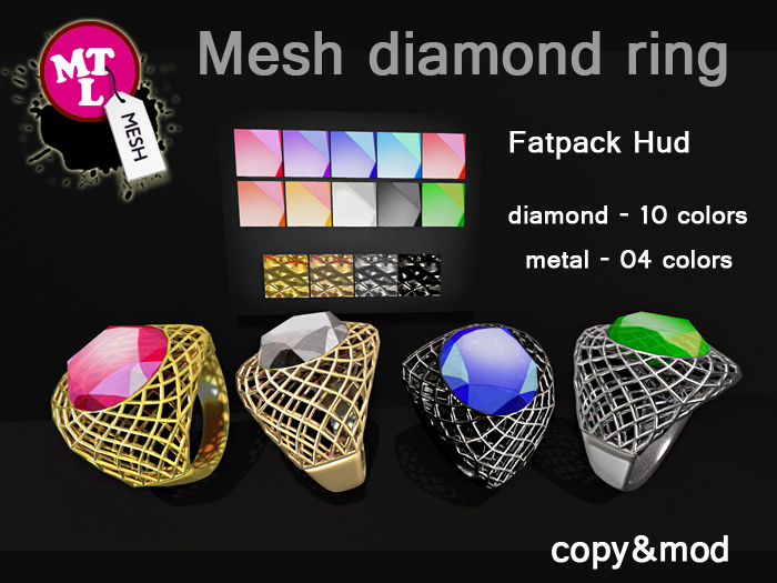 Miss LT A1 mesh diamond ring fatpack Hud