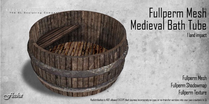 FLECHA Medieval Bath Tube fullperm
