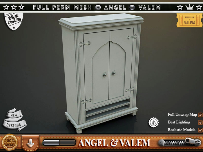 .::VALEM::. Full Perm Mesh Processing Ornamental Cabinet