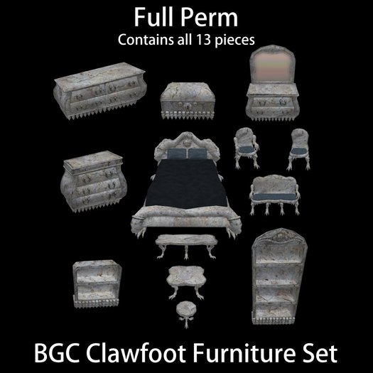 BGC Clawfoot Furniture Set [boxed]