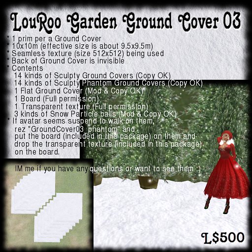 LouRoo Garden Ground Cover 03 Snow