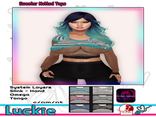 *Luckie* Sweater Netted Top (FAT PACK)