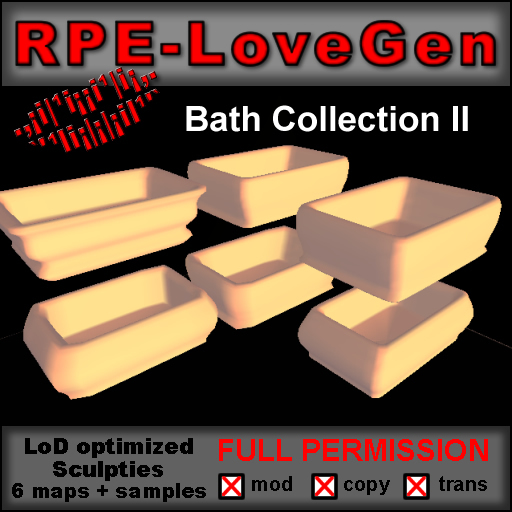 RPE-Bath Collection II - Full Perm Sculpties
