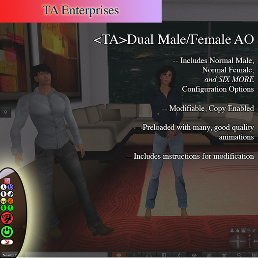 <TA>Dual Male/Female AO (Female Listing) (No Trans)