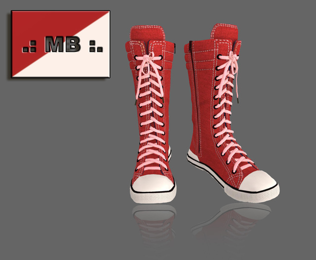 .: MB :. HiTop Sneaker  RED