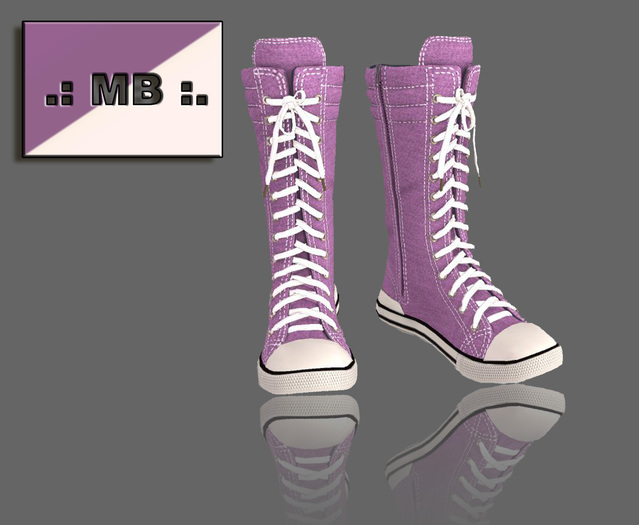 .: MB :. HiTop Sneaker  VIOLET