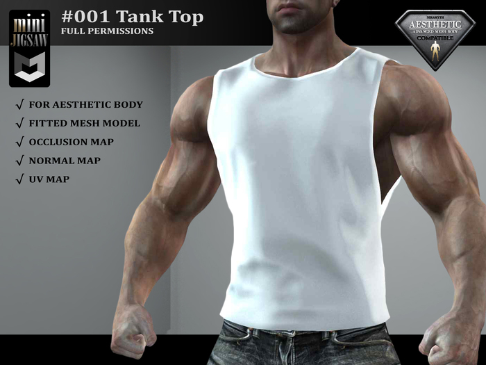 [ mJ ] #001 Full Perm Tank Top