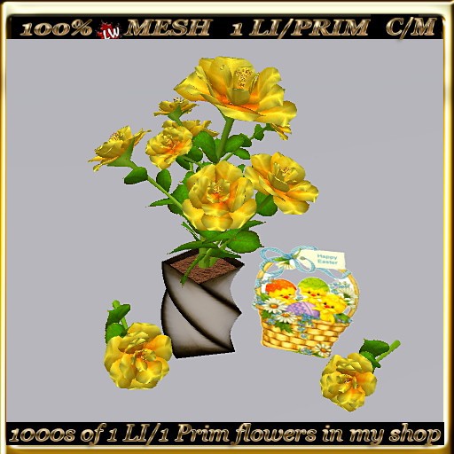 LW_ Happy Easter Roses + Card 6 (1 LI / Prim)