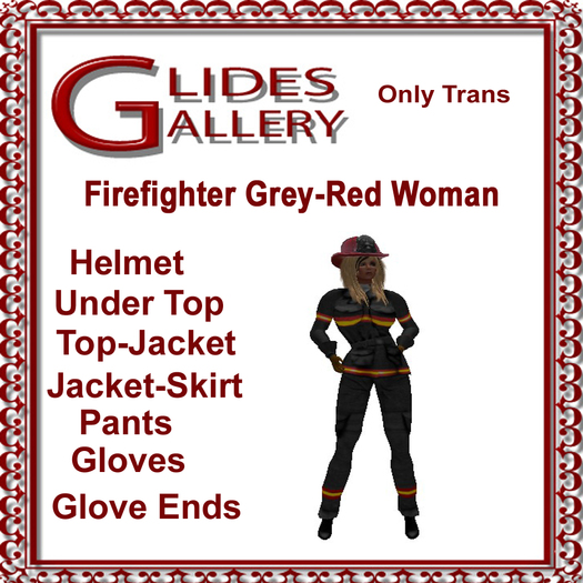 Firefighter3 Grey-Red Woman