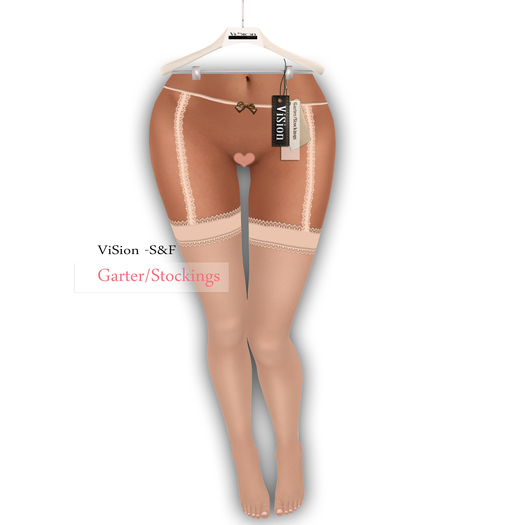 {ViSion} -S&F *Garter/Stockings* Beige