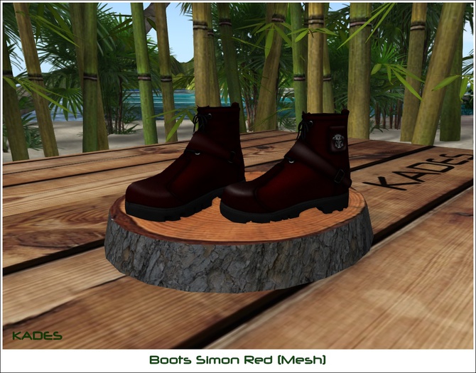 Herren Stiefel Simon Rot