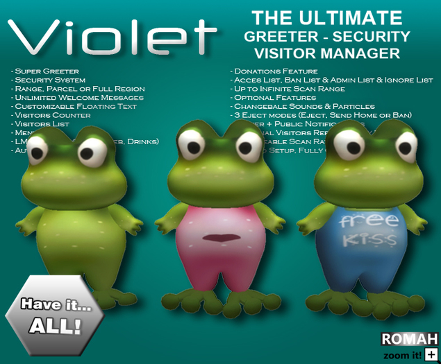 ROMAH ~ Violet (The Ultimate Greeter & Visitor Manager) v1.0