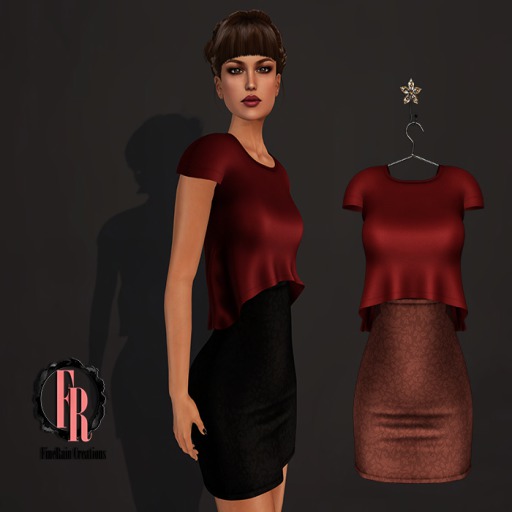 :: FineRain creations.::Candy Top&Skirt Java