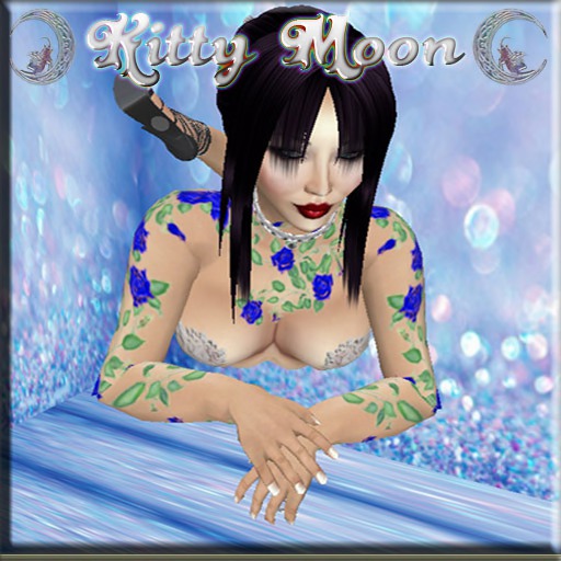 Retired KM Tattoo DC Roses, Upper Sleeves, blue
