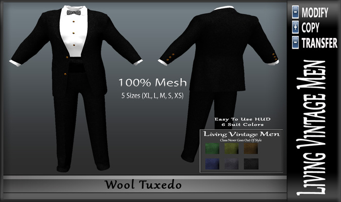 LVM Wool Tuxedo W Hud Boxed