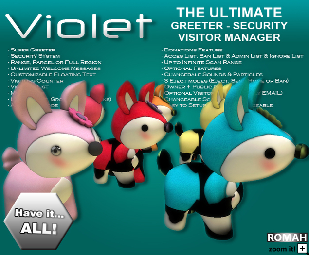 ROMAH ~ Violet (The Ultimate Greeter & Visitor Manager) v1.0