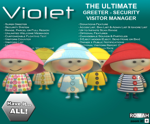 ROMAH ~ Violet (The Ultimate Greeter & Visitor Manager) v1.0
