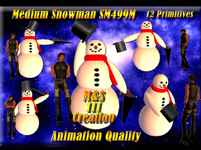 MEDIUM SNOWMAN  SM499M