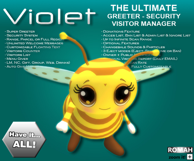 ROMAH ~ Violet (The Ultimate Greeter & Visitor Manager) v1.0