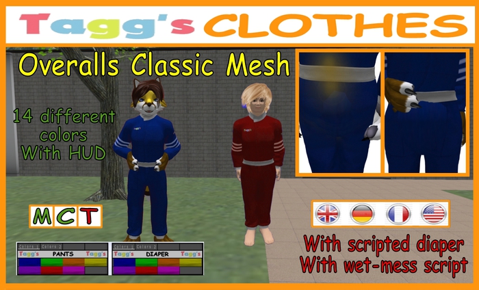 Tagg's Overall Classic Suit Meshed (with diaper, underwear)
