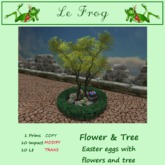 Le Frog*Ttree and flowers*Eastern