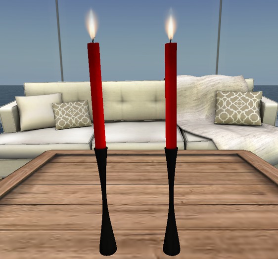 Candlesticks II Blk/Red Candles