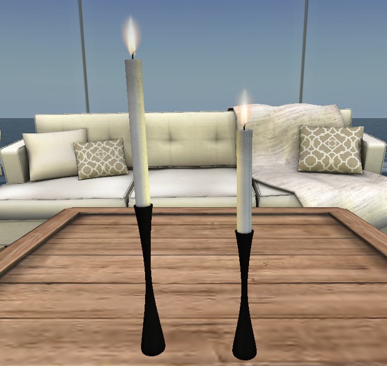 Candlesticks II v2 Blk/White Candles