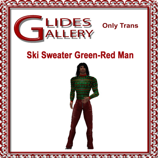 Sweater Green-Red Man