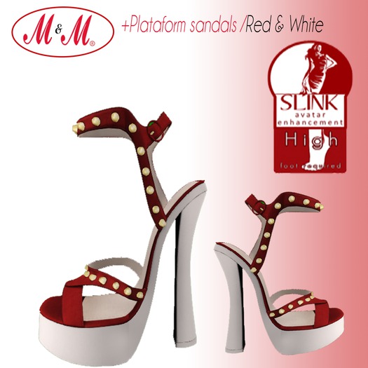 M&M+Platform Sandals+R/W+