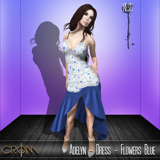 -CroM- Adelyn - Flowers Blue