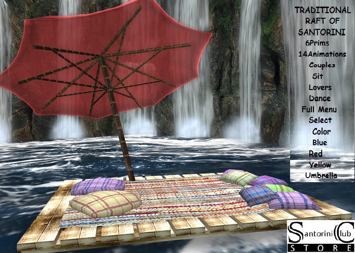 RAFT OF SANTORINI Traditional Red