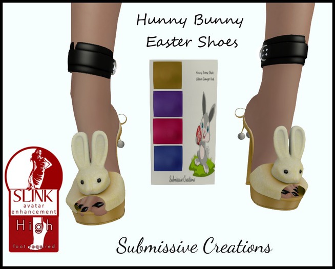 Second Life Marketplace Hunny Bunny Easter Shoes *EASTER SALE PRICE*
