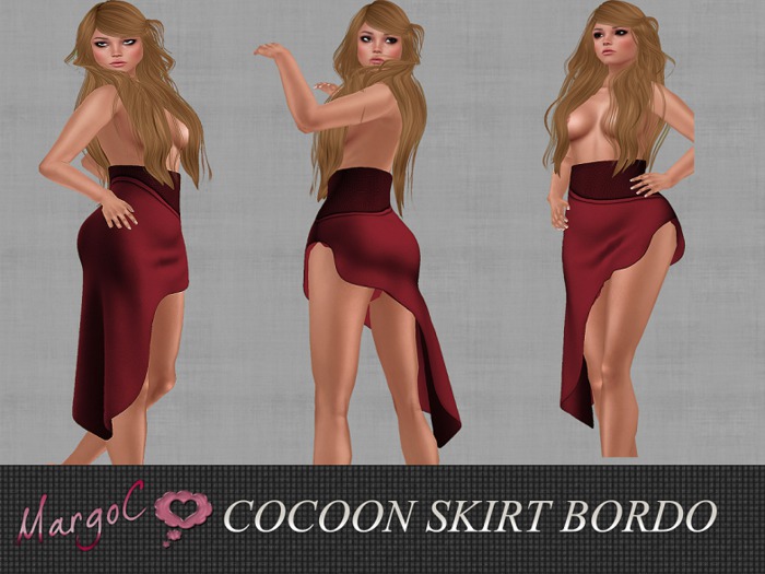 COCOON SKIRT BORDO- MargoC