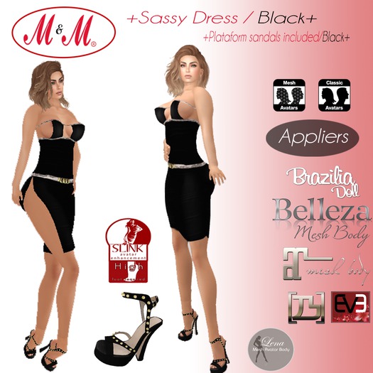 M&M+SASSY DRESS+ SHOES SLINK INCLUDED