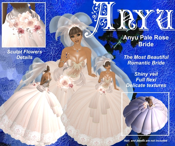 Anyu Romantic Pale Rose Bride