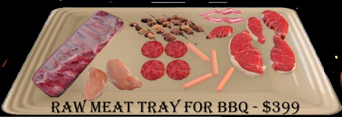 Raw Meat Tray for BBQ 
