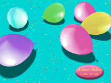 Easter Scattered Balloons (mesh) (mod/copy)