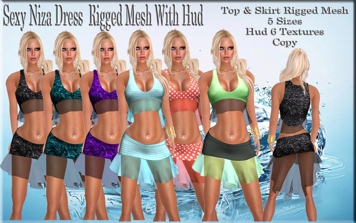 LSR - Sexy Niza Dress Rigged Mesh With Hud