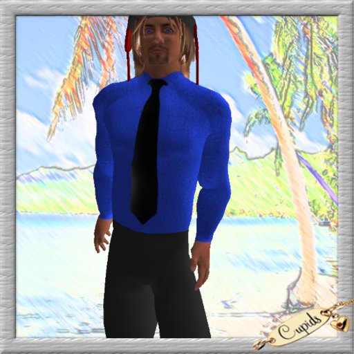 Blue Shirt With Tie