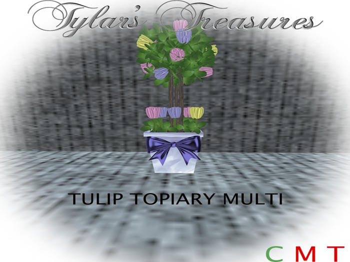 .:TT:.  TULIP TOPIARY RED boxed