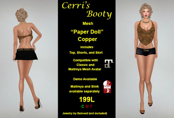 Cerri's Paper Doll Royal Purple
