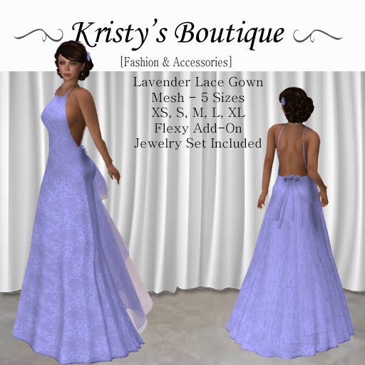 ~KB~  Lace Lavender Gown