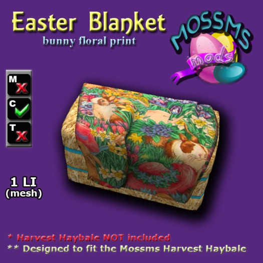 Easter Blanket ~bunny floral~
