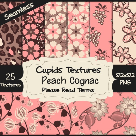 *Cupids Textures * 25 PEACH COGNAC