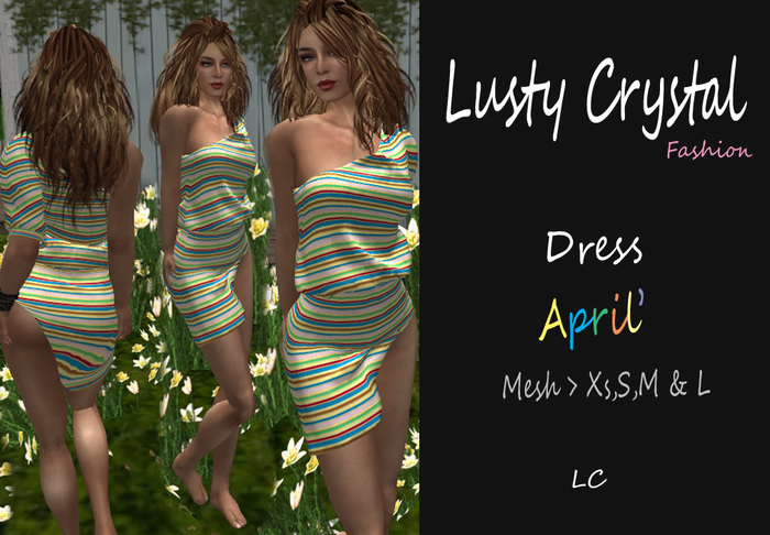 LC Stripped Dress Mesh Boxed'