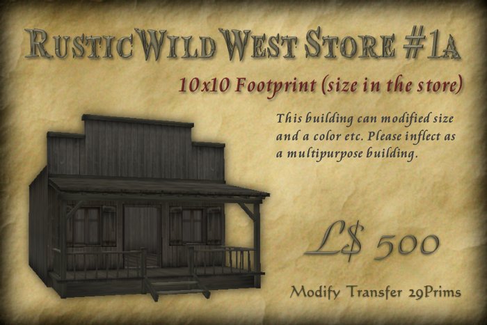 Rustic Wild West Store #1A