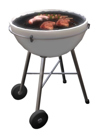 BBQ grill white